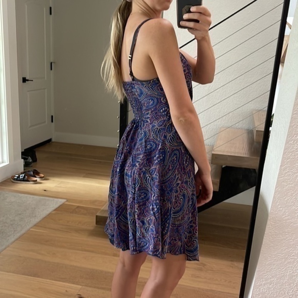 100% silk | gorgeous guess jeans dress - Picture 6 of 9